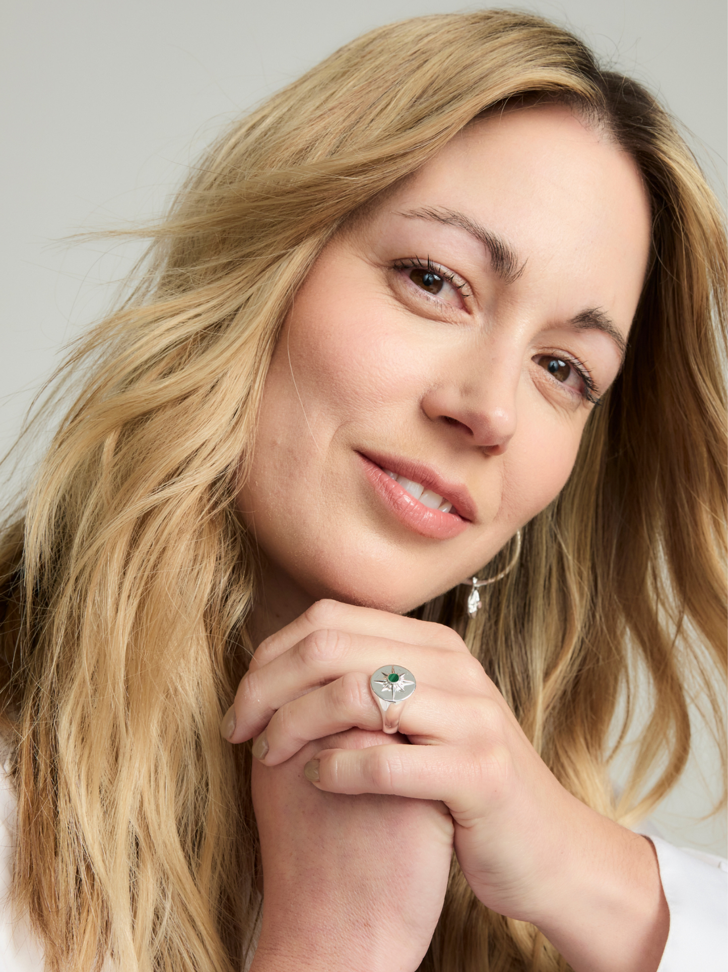 Sterling Silver Malachite Ring - Astrid | No More Nobody