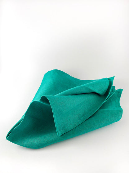 Forest Green Linen Napkin Set