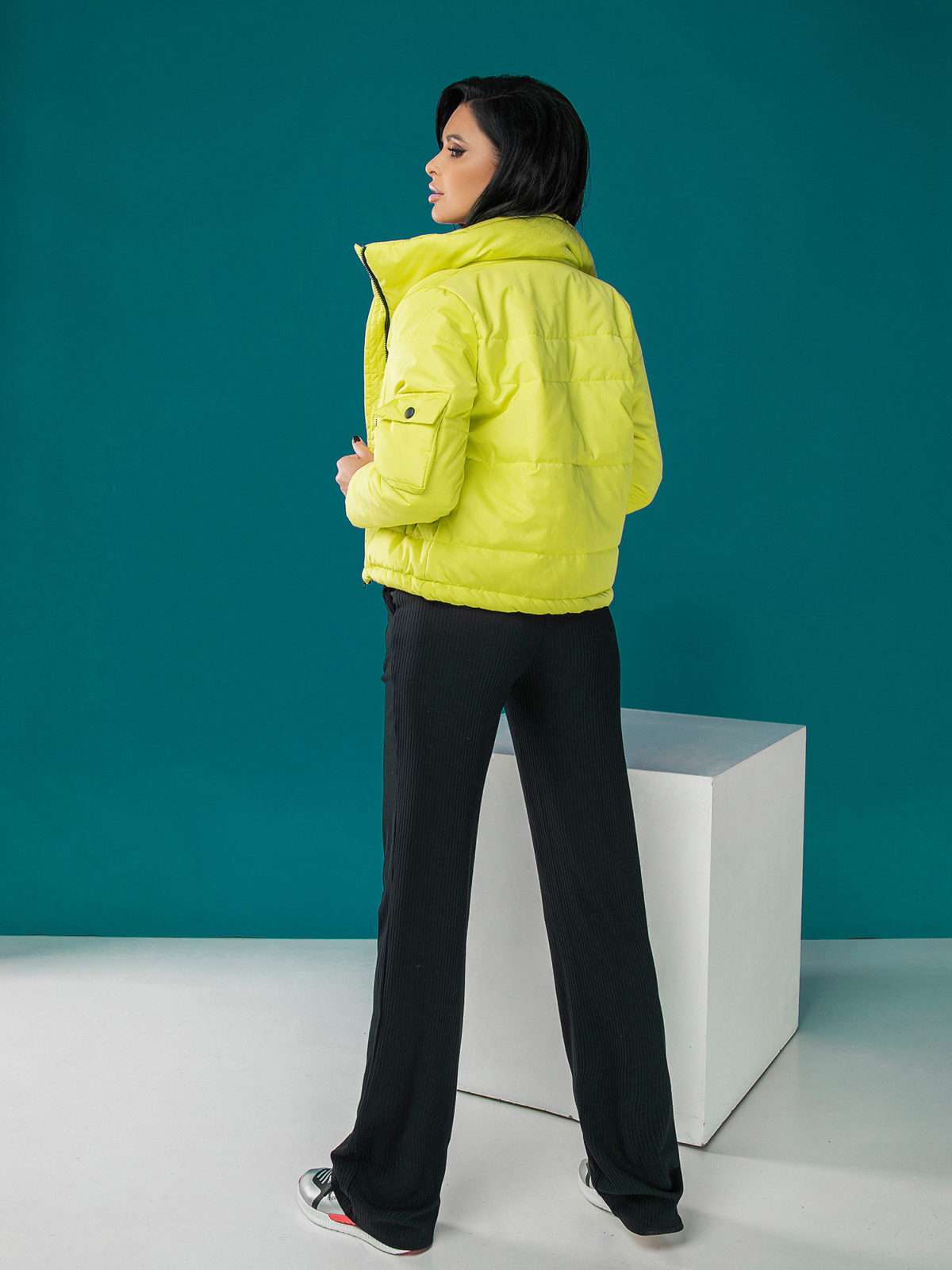 Cropped Casual Puffer Jacket
