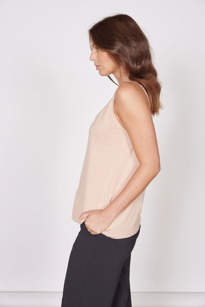 Camille Pink Loose Fit Vest Top